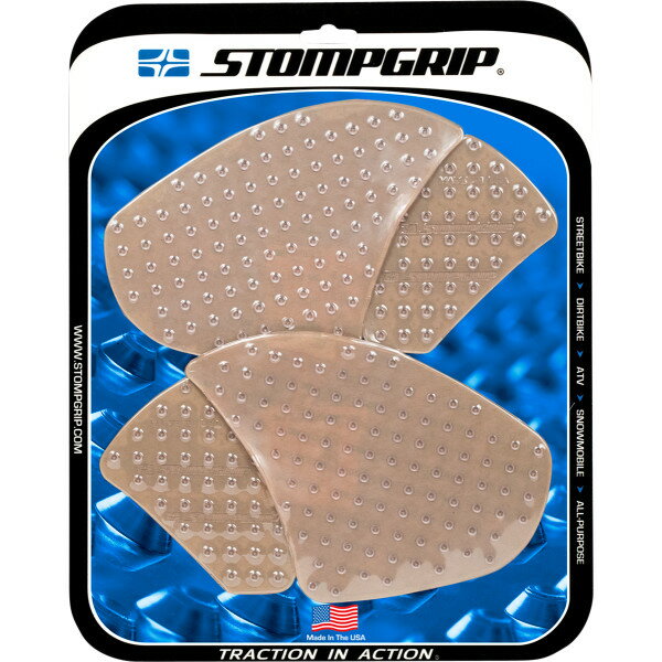 【USA在庫あり】 ストンプグリップ STOMPGRIP タンク グリップ キット 18年-19年 パニガーレV4 クリア 4320-2122 JP店
