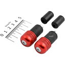 【メーカー在庫あり】 ハリケーン アルミ削り出しサイドキャップ レッド Φ7/8インチハンドル用 HB0315R JP店