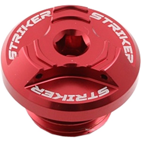 ストライカー STRIKER ビレットオイルフィラーキャップ M20xP2.5 Oリング付 汎用 赤 SS-0FC001-RE JP店