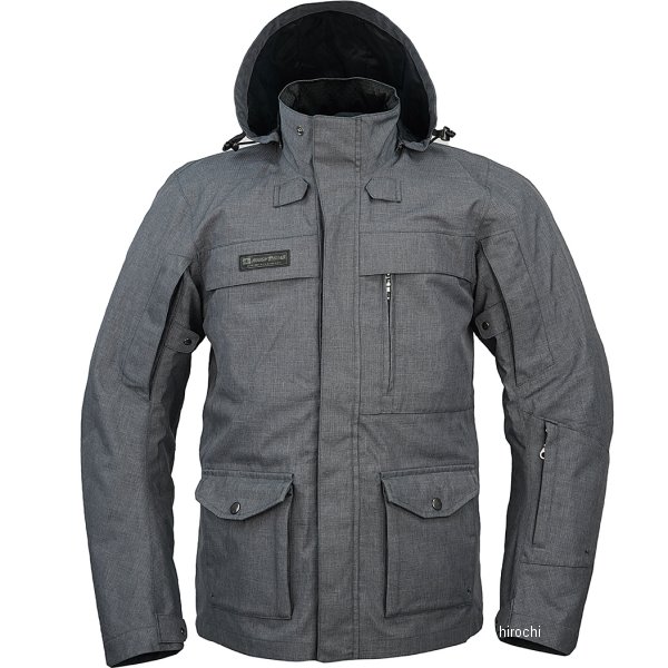 【メーカー在庫あり】 ラフ&ロード 秋冬モデル デュアルテックストレックパーカー ガンメタ Lサイズ RR7249GM3 JP店