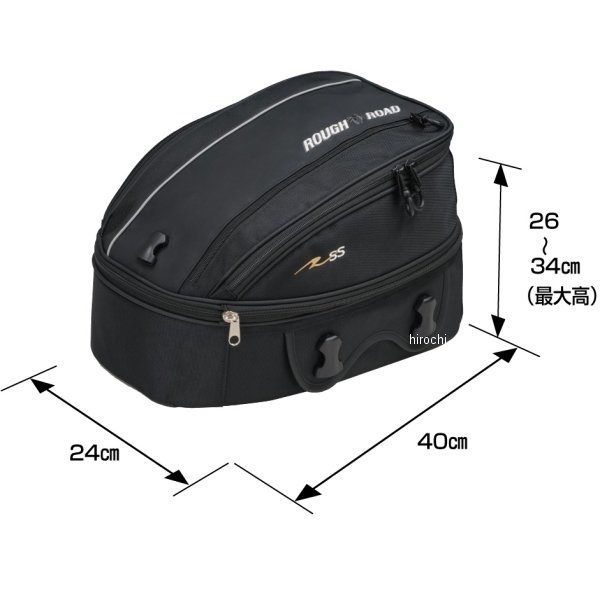 【メーカー在庫あり】 ラフ&ロード クルージングシートバッグ25 18～25L 黒 RR9039...