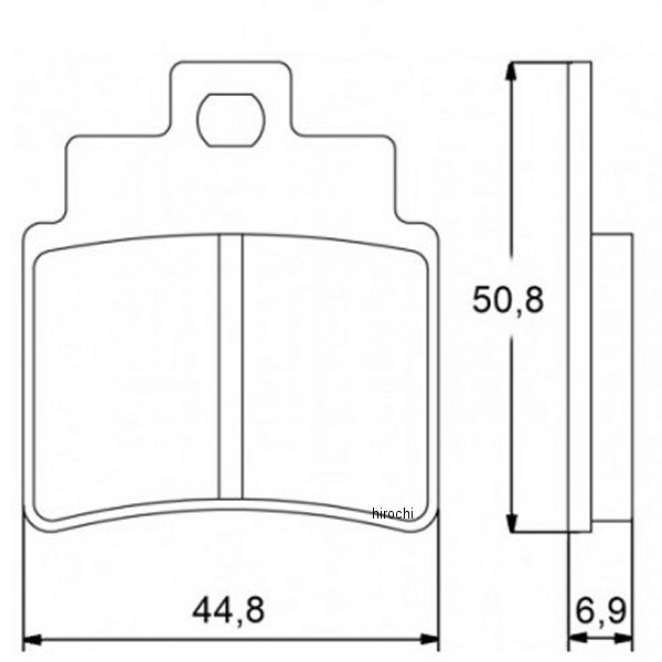 アコサット ACCOSSATO ブレーキパッド AGPA43 オーガニック SYM GTS、 JOYMAX、VOYAGER 403-AGPA043-OR JP店