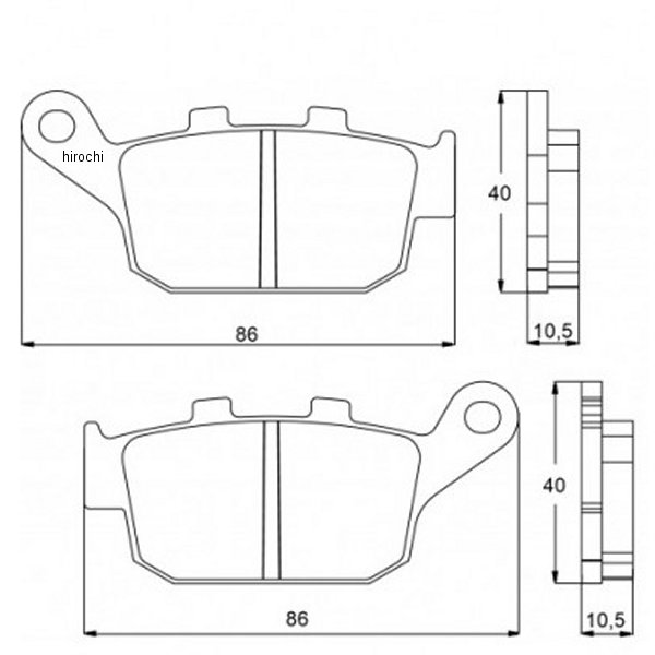 アコサット ACCOSSATO ブレーキパッド AGPP089 スタンダート トライアンフ ボンネビルボバー1200、スピードマスター1200 403-AGPP089-ST JP店