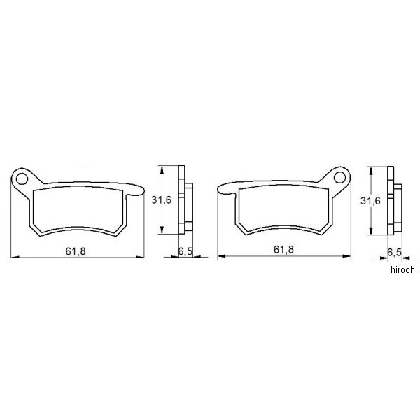 アコサット ACCOSSATO ブレーキパッド オーガニック 04年-10年 KTM SX85 403-AGPA157-OR JP店