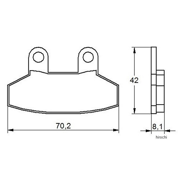 アコサット ACCOSSATO ブレーキパッド オーガニック 02年 SYM RS21 403-AGPA158-OR JP店