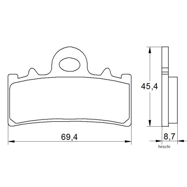 アコサット ACCOSSATO ブレーキパッド オーガニック 17年-20年 BMW G 310 GS 403-AGPA184-OR JP店