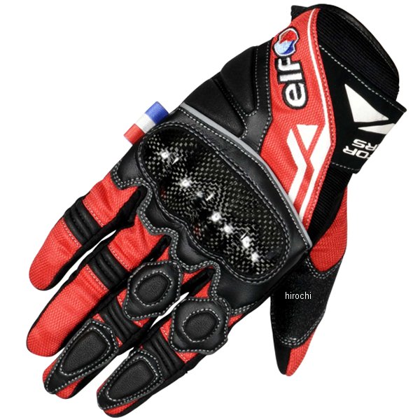 エルフ elf 春夏モデル ストラーダメッシュグローブ 赤 WLサイズ EG-S501 JP店