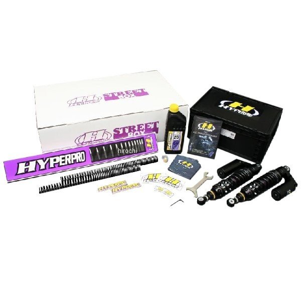 Rear Shocks - ハイパープロ HYPERPRO ストリートBOX ツインショック T367 ピギーバック 94年-99年 GSX1100カタナ 黒 33450017 JP店