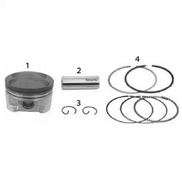 SP武川 ピストン キット 58.5mm 155.6cc 01-02-0153 JP店