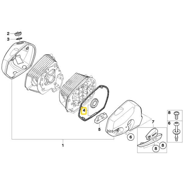 BMW純正 シリンダー ヘッド カバー シール セット 11127710486 JP店