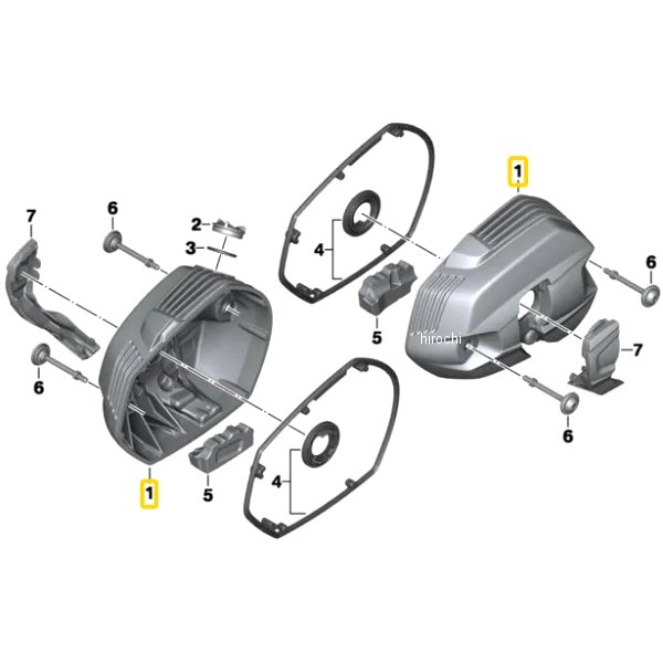 樂天商城 - BMW純正 シリンダー ヘッド カバー granit-grau R 11127723428 JP店