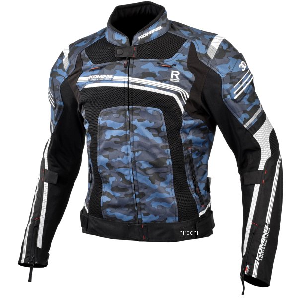 【メーカー在庫あり】 JK-130 コミネ KOMINE 春夏モデル Rスペックメッシュジャケット ブルーカモ/黒 2XLサイズ 07-130 JP店