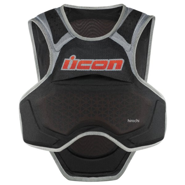 アイコン ICON 春夏モデル フィールド ソフトベスト FIELD ARMOR VEST SOFTCORE メガボルトブラック XL/2XLサイズ 2702-0283 JP店