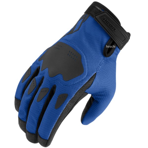 Gloves - アイコン ICON 春夏モデル グローブ GLOVE HOOLIGAN CE 青 XLサイズ 3301-4363 JP店
