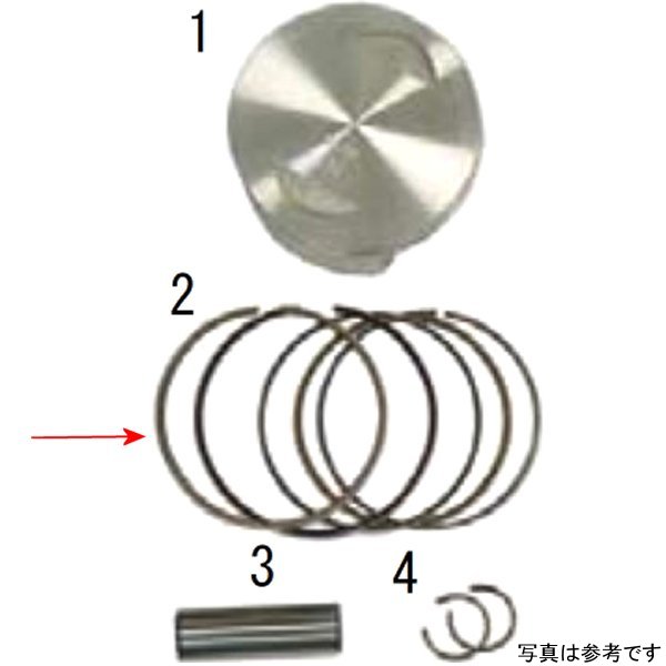 【メーカー在庫あり】 SP武川 ピストンリングセット φ61/169cc 00-01-1072 JP店