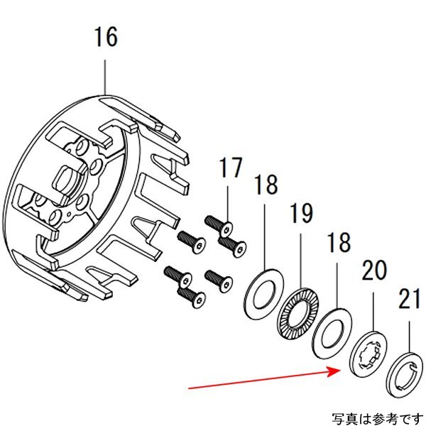SP武川 スプラインワッシャー B17TCC/エンジンComp00-02-0264楽天 JP店　