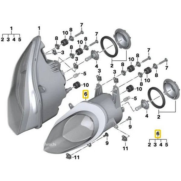 BMW純正 ヘッド ライト 63128549327 JP店 1