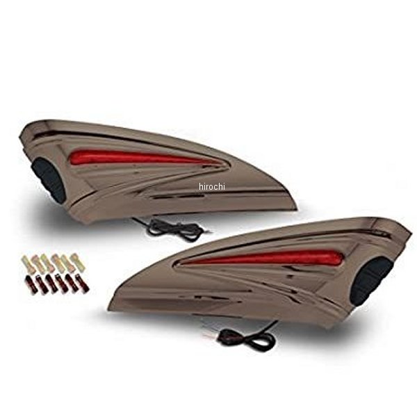 ショークローム Show Chrome LEDサドルバッグアクセント スモーク 01年-17年 GL1800 52-816SK JP店