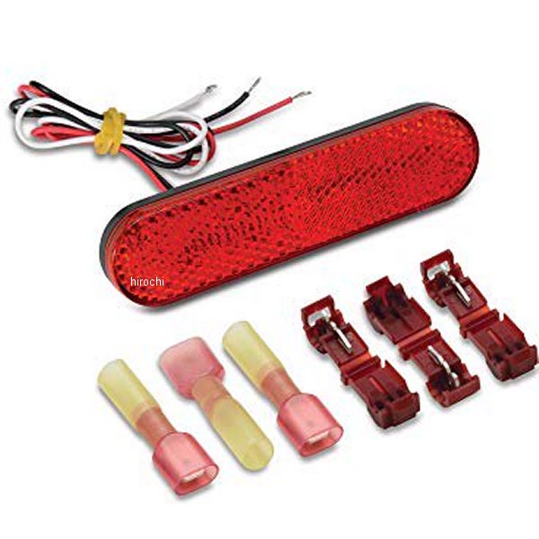 ショークローム Show Chrome LEDマーカーライト1 "X 3 3/4" シングル カンナム ライカー、スパイダー赤..