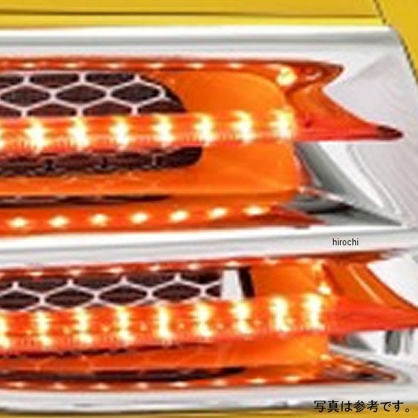 ショークローム Show Chrome 交換用LEDストリップ 52-623A、52-741用 左下 アンバ...