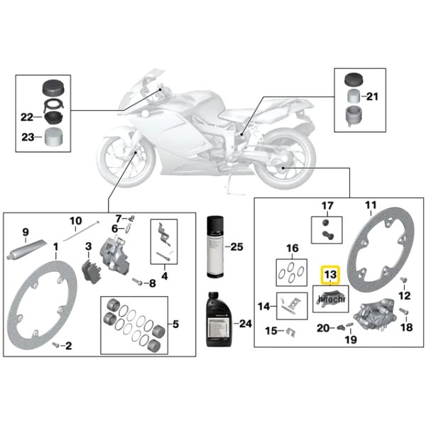 BMW純正 Rブレーキパッド リペアキット 34218541388 JP店