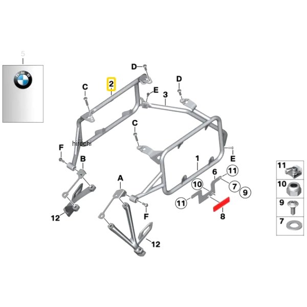 BMW純正 キャリング ケース ホルダー RH 46548520068 JP店