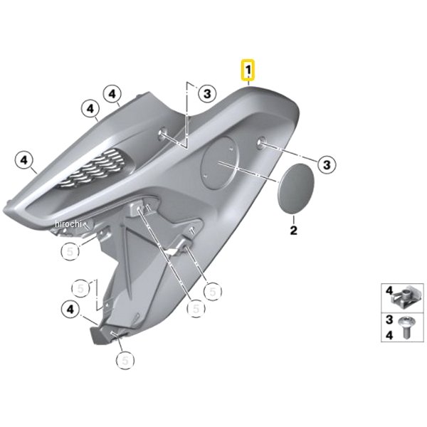BMW純正 インテーク シュノーケル カバー RH 46638556656 JP店