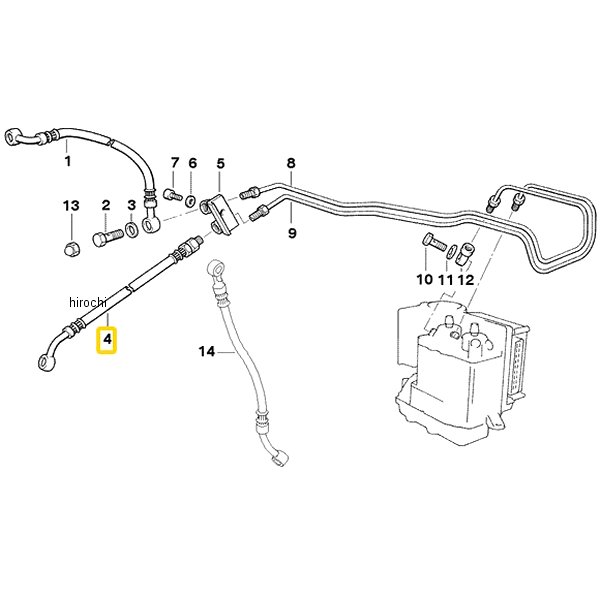 BMW純正 ブレーキ ホース 34322314744 JP店