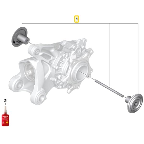 BMW純正 カバー リア アクスル Machined 77252446856 JP店