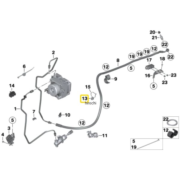BMW純正 ホース ホルダー 13311707705 JP店