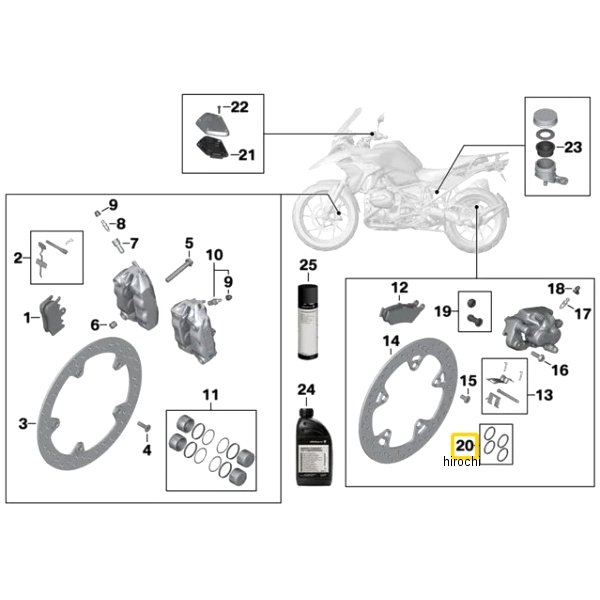 BMW純正 ブレーキ ピストン シール セット 34217674607 JP店