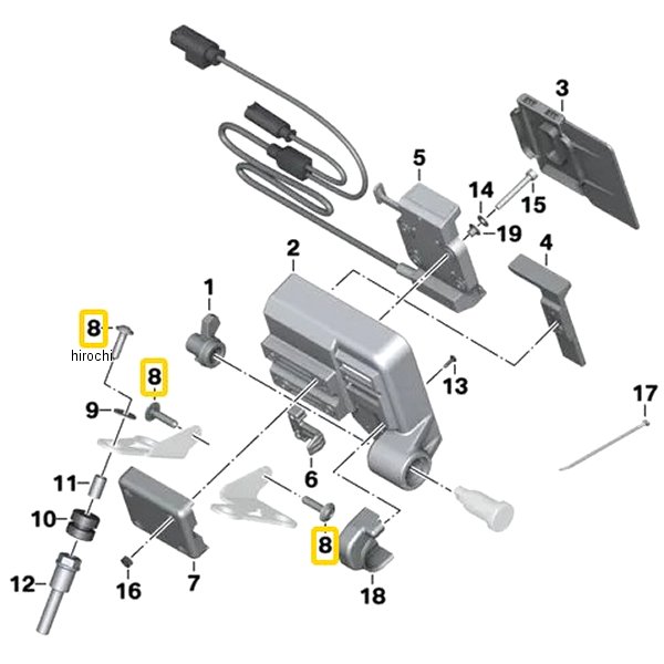 BMW純正 オーバルヘッド スクリュー ロック付 46627692608 JP店