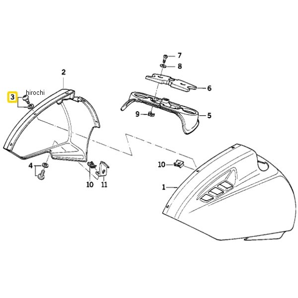 BMW純正 丸サラ小ネジ ワッシャー付キ 46632308632 JP店