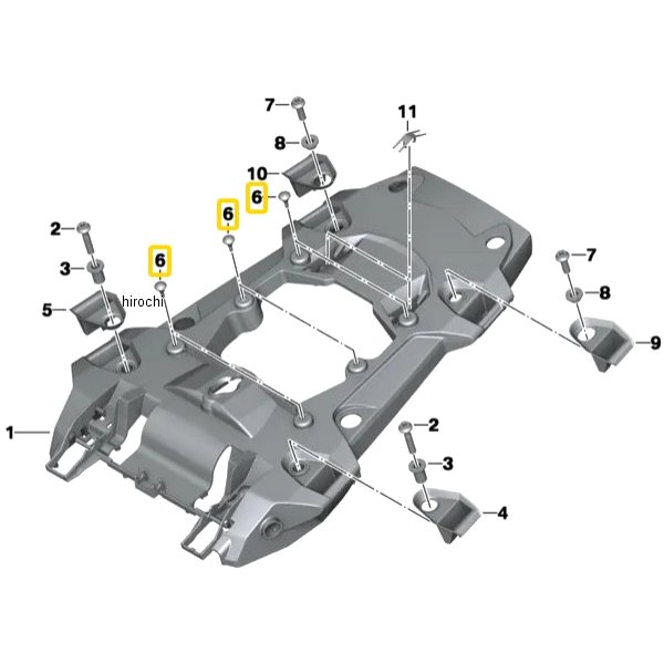 BMW純正 ラバー サポート 52537703580 JP店