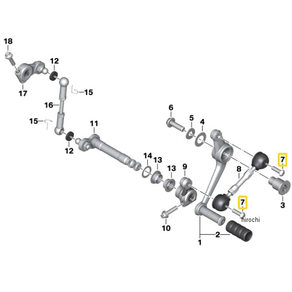 BMW純正 オーバルヘッド スクリュー ロック付 23417728108 JP店