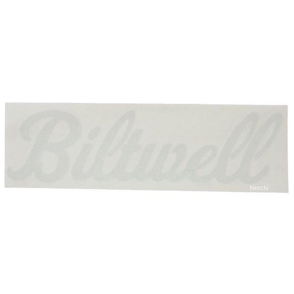  ビルトウェル Biltwell カッティングステッカー SCRIPT 白 9インチ×2-1/4インチ 8511-027 JP店