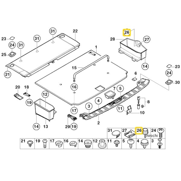 BMW純正 ローレット ボルト 71601231263 JP店