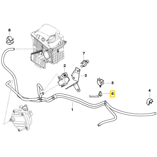 BMW純正 ホース ホルダー 12122306327 JP店
