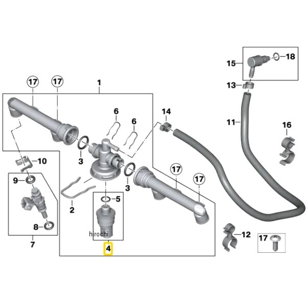 BMW純正 (SO)プレッシャーセンサー 13537694579 JP店