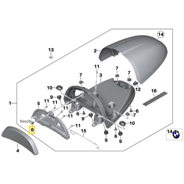 BMW純正 スナップ ロック カップリン