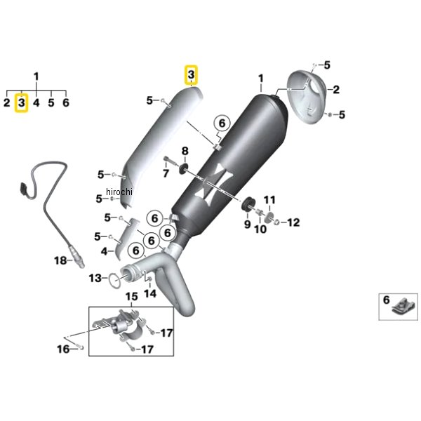 BMW純正 カバー パネル エンド マフラー 18518558449 JP店