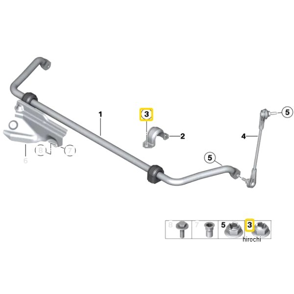 BMW純正 六角ナット カラー付キ 31306798572 JP店