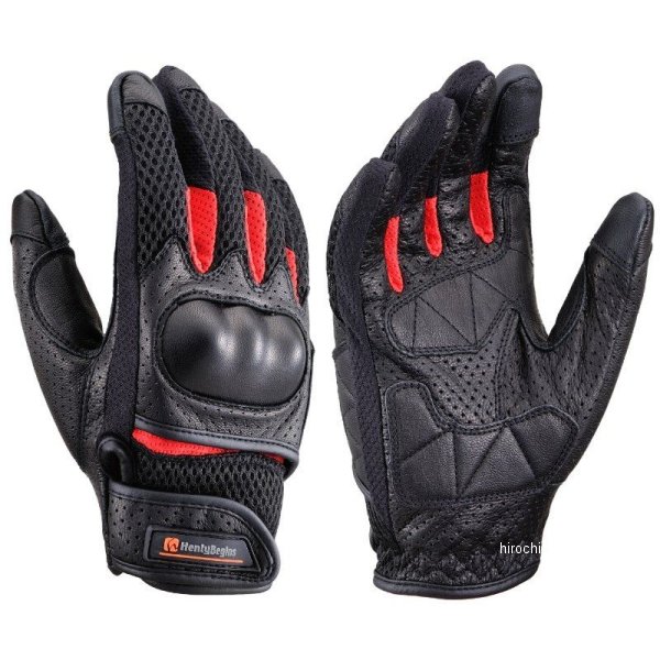 HBG-073 ヘンリービギンズ HenlyBegins グローブ フルメッシュPRT 赤 Mサイズ 25900 JP店