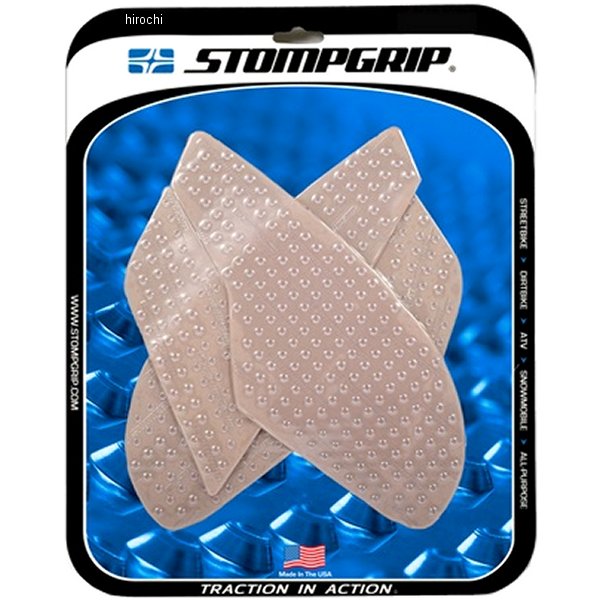 ストンプグリップ STOMPGRIP トラクションパッド タンクキット 16年-20年 SV650 クリア 55-10-0136C JP店