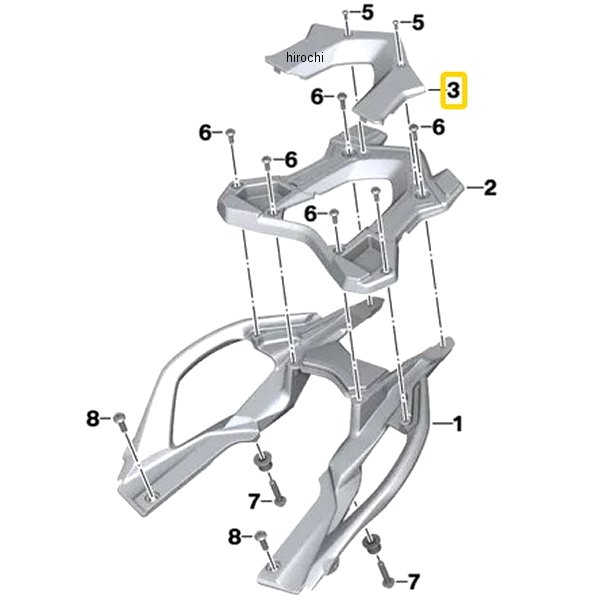 BMW純正 ラゲッジ ラック上部 46548556661 JP店