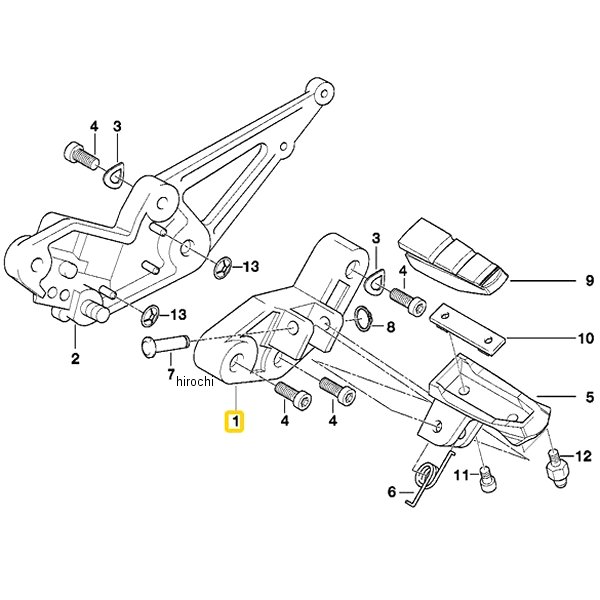 BMW純正 (SO)フットレストプレート L 46717651901 JP店