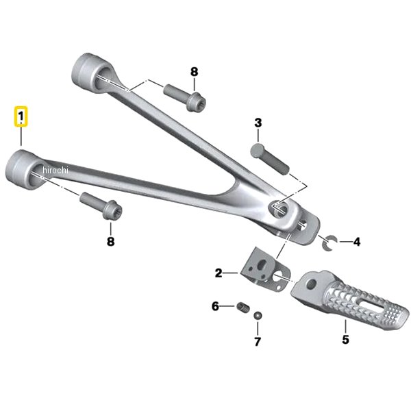 BMW純正 (SO)フットレスト RH EU 46718542026 JP店