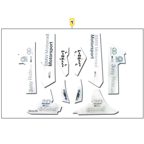 BMW純正 セット スポンサー ラベル 51148524555 JP店