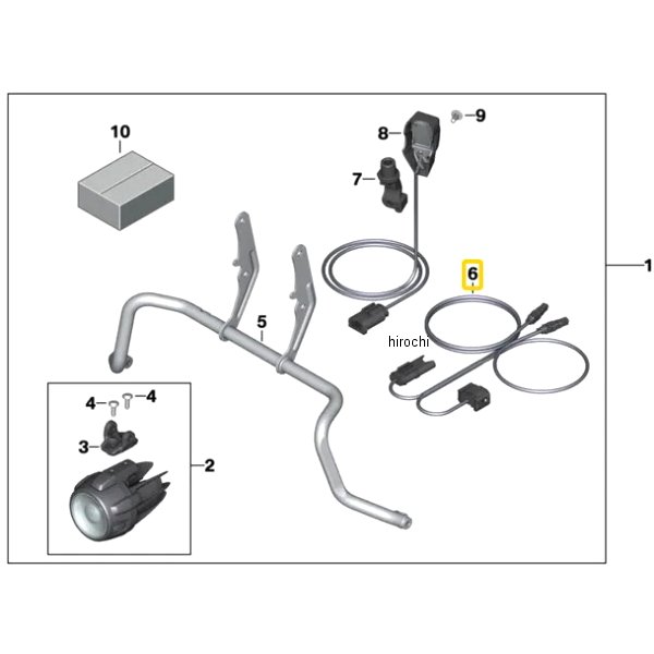 BMW純正 ワイヤー ハーネス LED 補助ハイビーム 61128404348 JP店