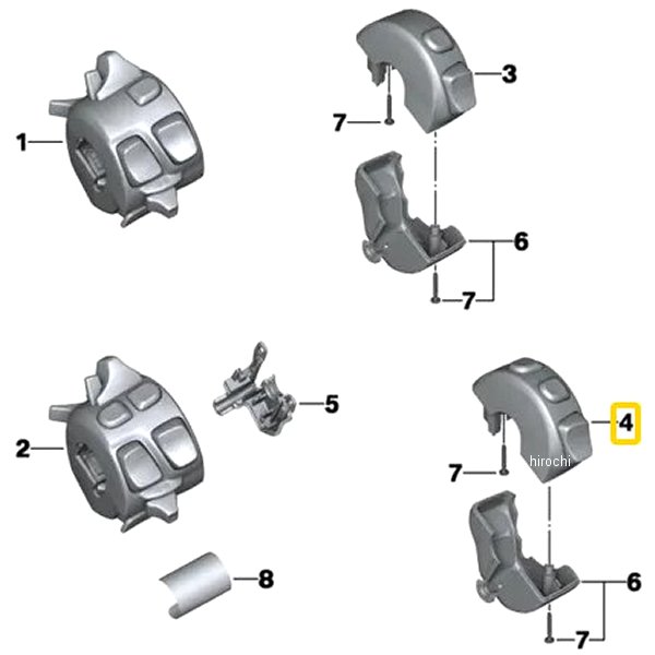 BMW純正 メーター パネル スイッチ RH 61318546178 JP店